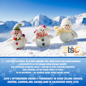 (Slovenian) Novoletna čestitka vsem dijakom, študentom, partnerjem in celotnemu kolektivu TŠC Maribor