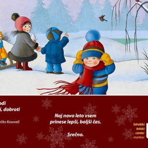 (Slovenian) Novoletna čestitka vsem dijakom, študentom, partnerjem in celotnemu kolektivu TŠC Maribor