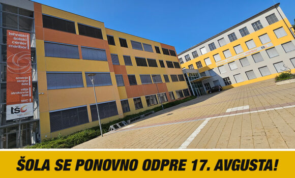 Šola se ponovno odpre 17. avgusta 2026! Šola se ponovno odpre 17. avgusta 2026!