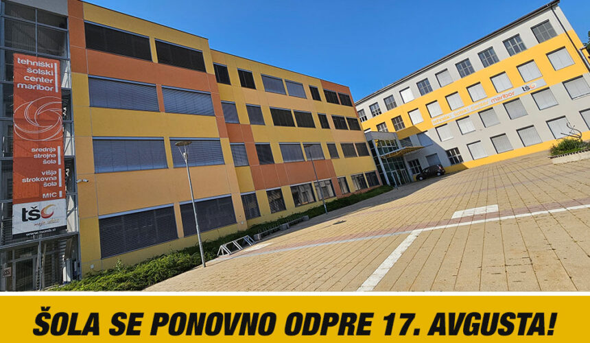 Šola se ponovno odpre 17. avgusta 2026!